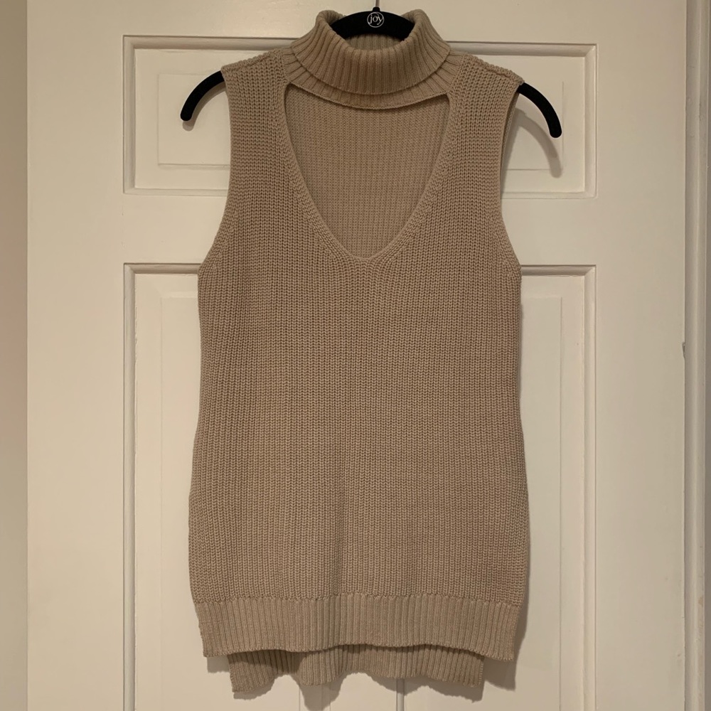 BCBGeneration Sleeveless Turtleneck Sweater